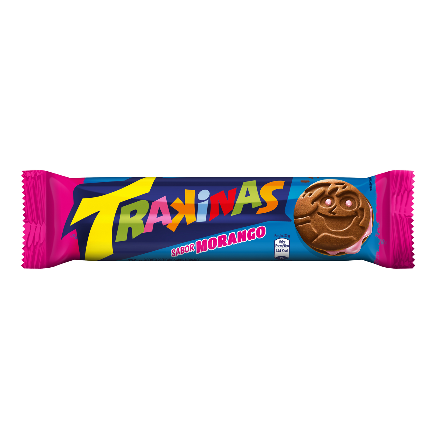 Biscoito Recheado Morango - TRAKINAS - 126g