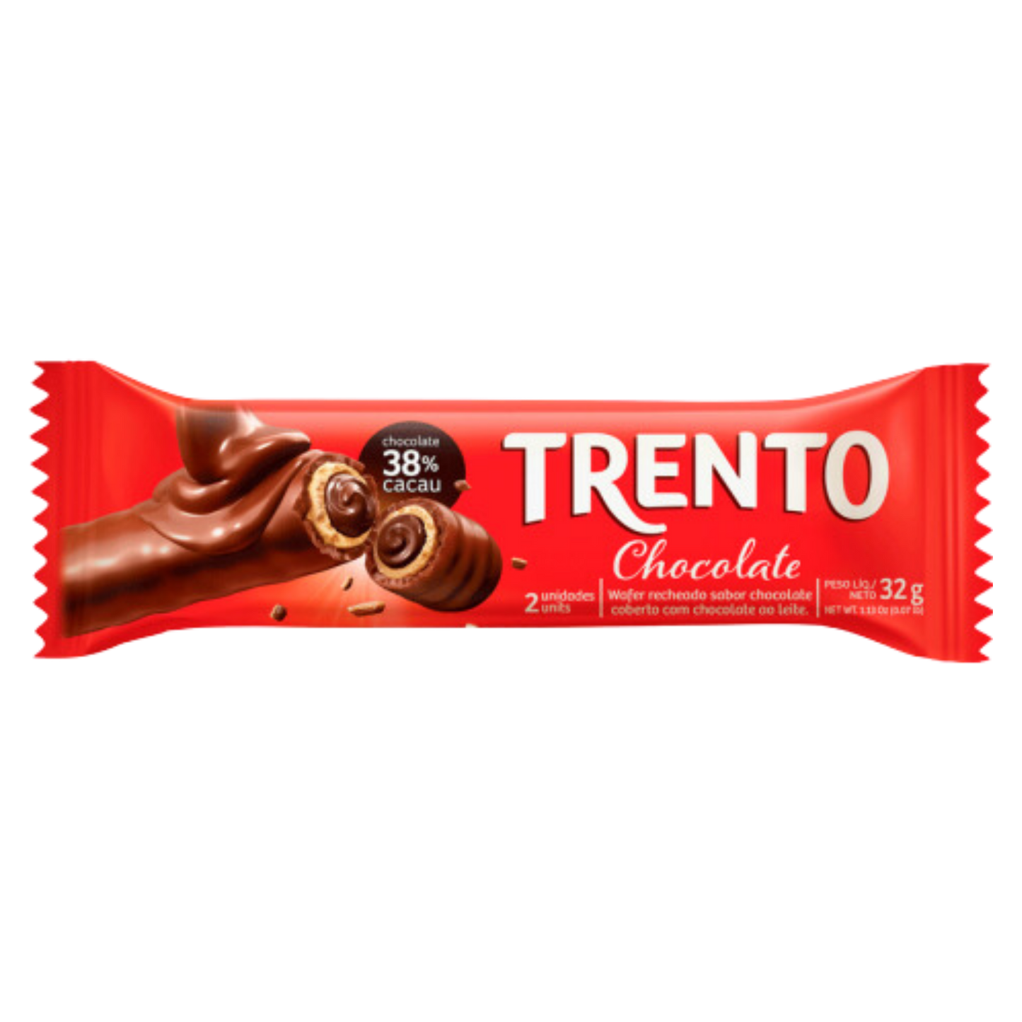 CHOC. WAFER TRENTO SABOR CHOCOLATE 32G