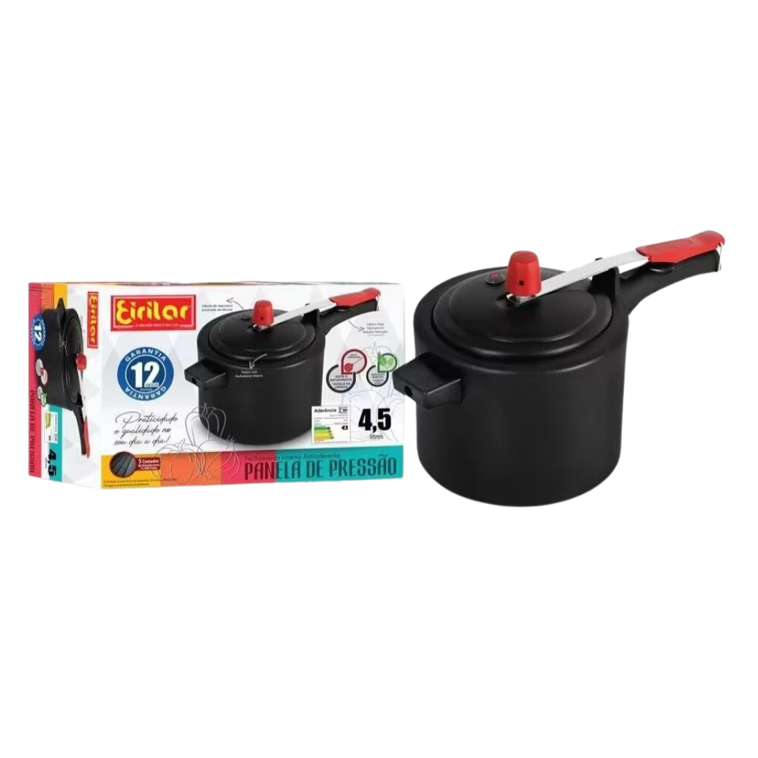 Panela Pressão Antiaderente - ERILAR - 4,5L