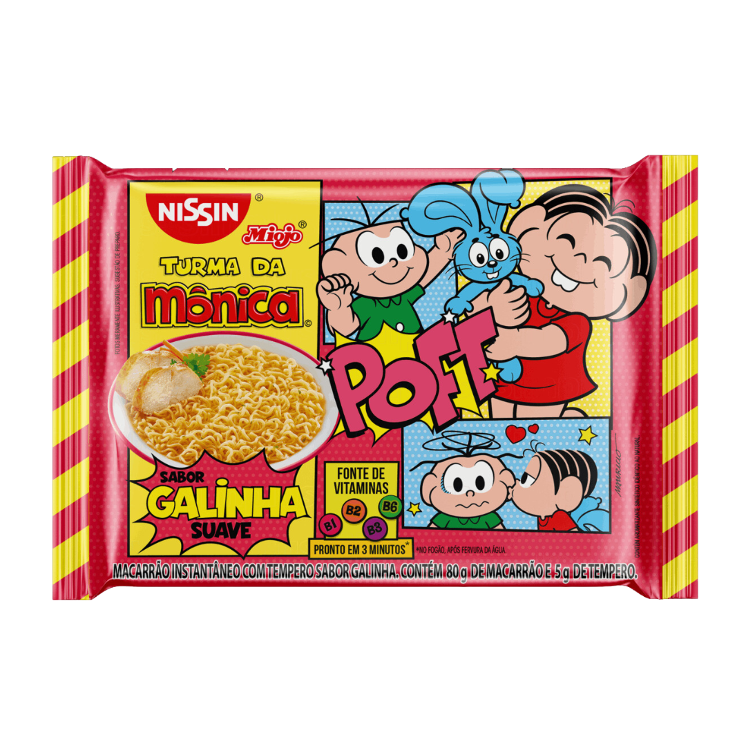 Miojo Lamen Sabor Galinha Turma da Mônica - NISSIN - 80g