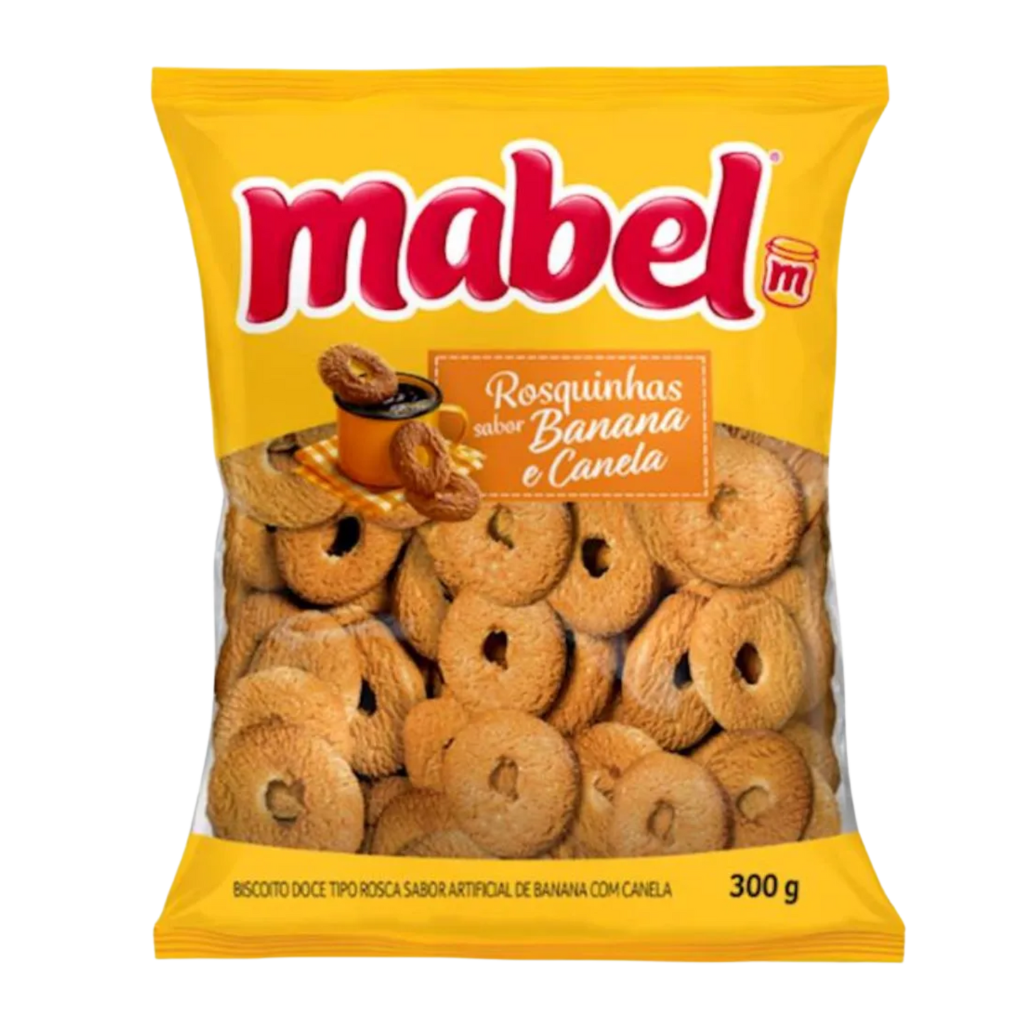 Biscoito Rosquinha Banana e Canela - MABEL - 300g