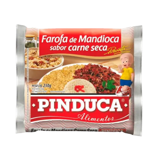 Farofa de Mandioca Sabor Carne Seca - PINDUCA - 250g