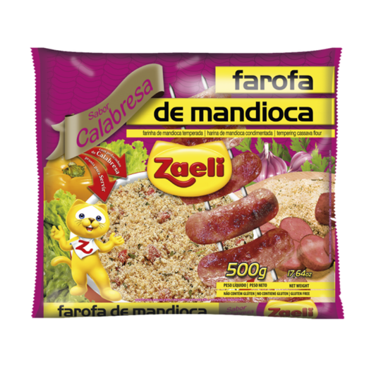 FAROFA DE MANDIOCA CALABRESA ZAELI 500G