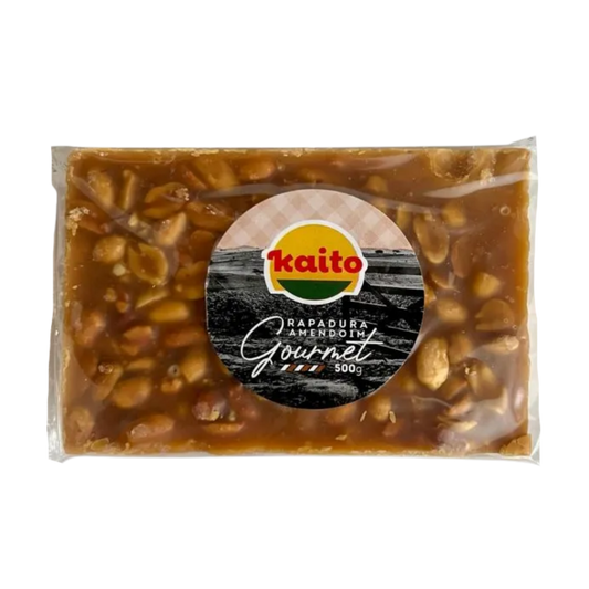 RAPADURA BARRA KAITO AMENDOIM GOURMET 500G