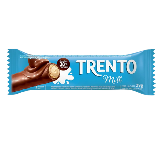 Chocolate Wafer Sabor Chocolate Milk - TRENTO - 32g