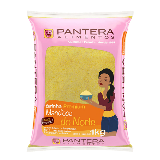 FARINHA PREMIUM DE MANDIOCA DO NORTE PANTERA 1KG