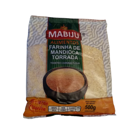 FARINHA DE MANDIOCA TORRADA TORRAÇÃO CASEIRA MABIJU 500G