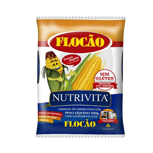 FLOCÃO DE MILHO NUTRIVITA 500G