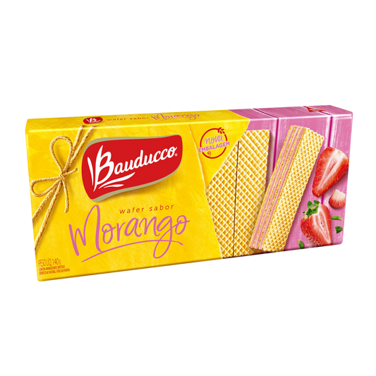 BISC WAFER MORANGO BAUDUCCO 117G