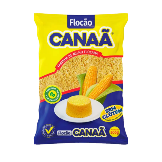 FLOCÃO MILHO NÃO TRANSGENICO CANAÂ 500G