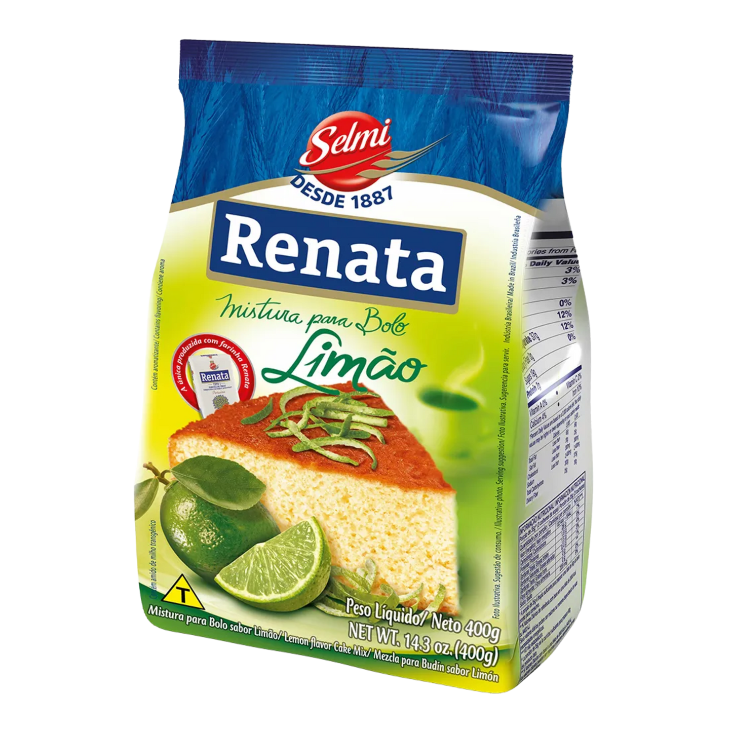 Mistura Para Bolo Sabor Limão - RENATA - 400g