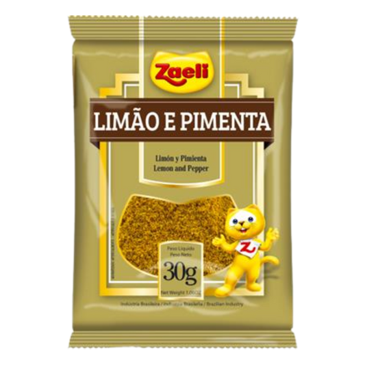 Tempero Limão e Pimenta - ZAELI - 30g
