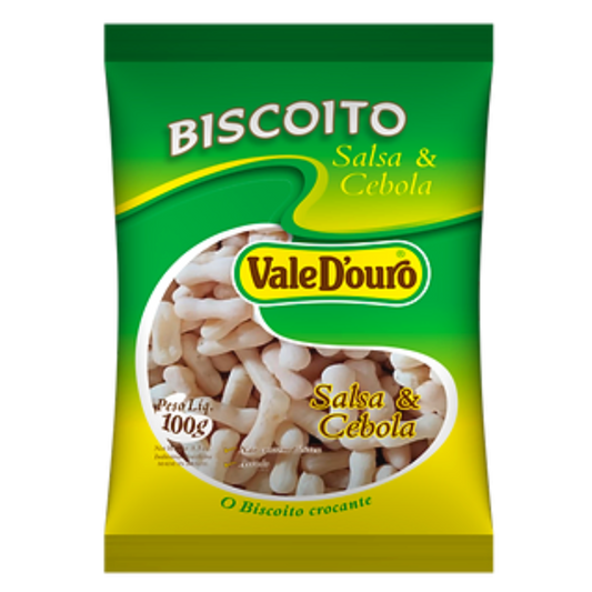 Biscoito De Polvilho Sabor Salsa E Cebola - VALE D'OURO - 100g